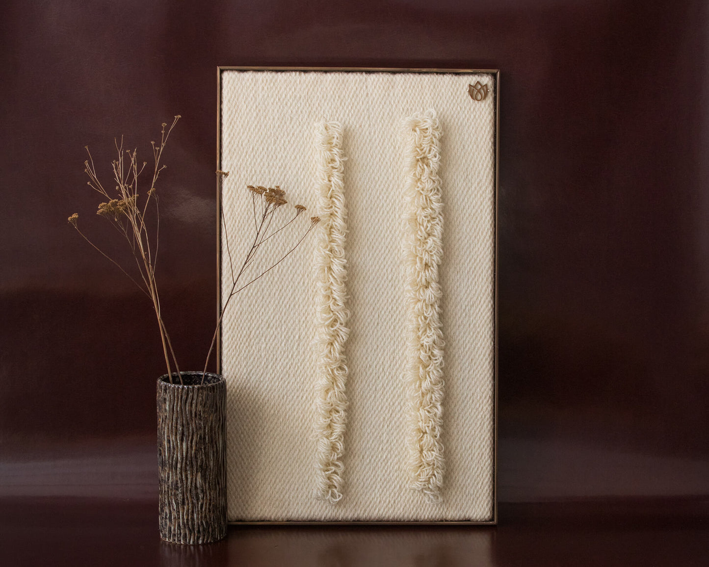 Framed 6 - Woven Loops - Wall Hanging