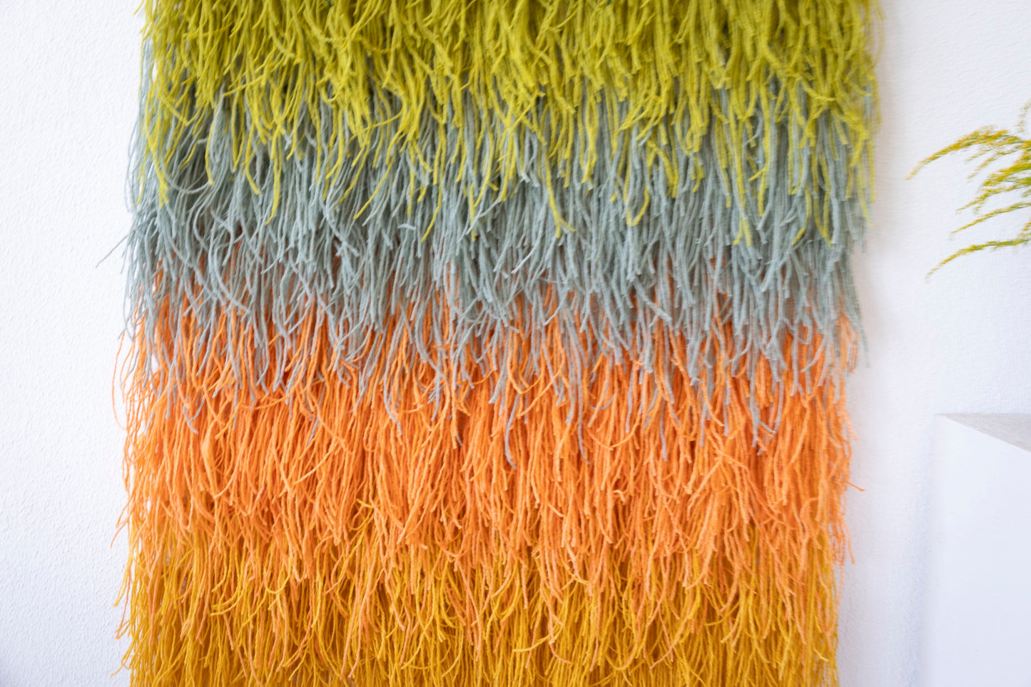 Calaia - Vibrant Elegance in Shaggy Wool Art
