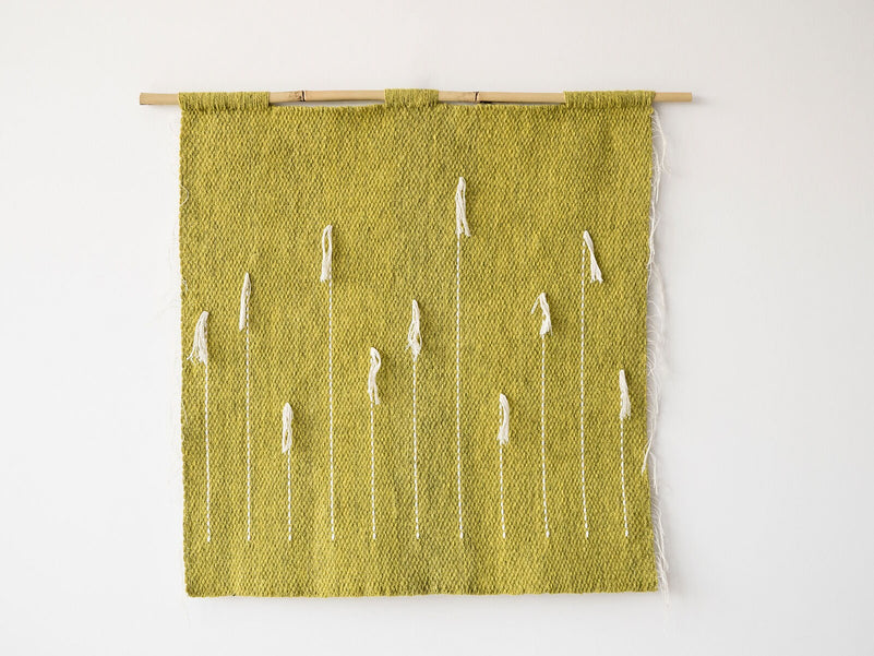 Denti Di Leone – Handwoven Green Wall Hanging