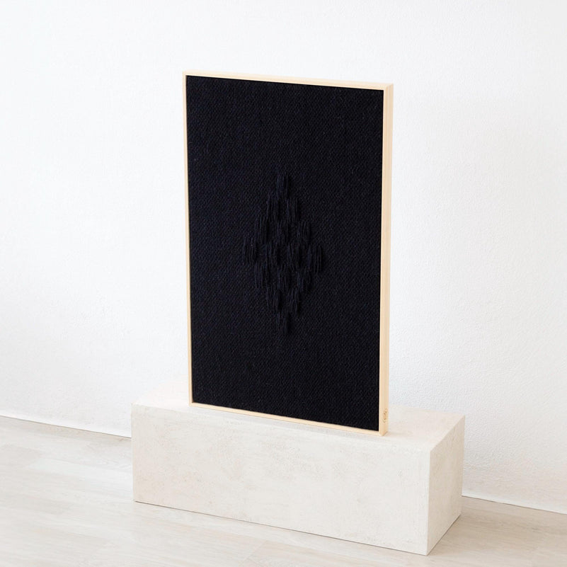 Framed VII Black - Woven Art