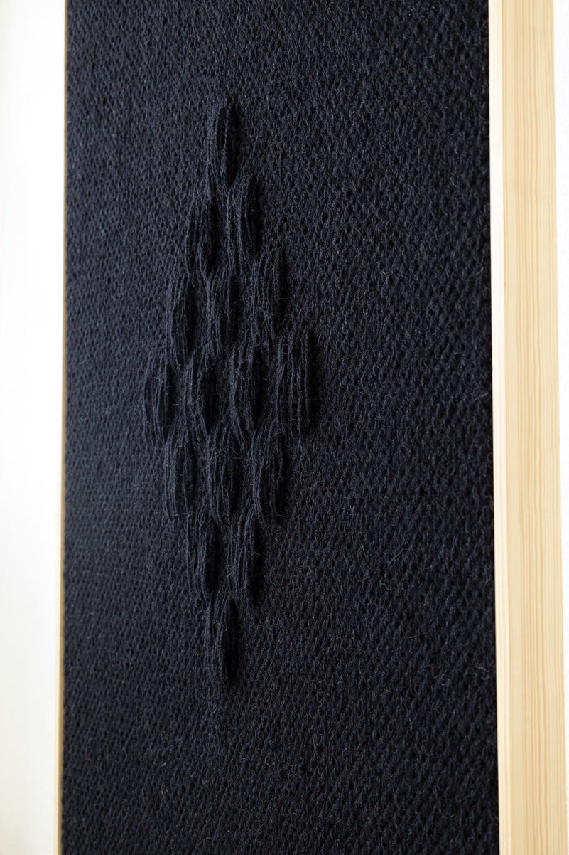 Framed VII Black - Woven Art