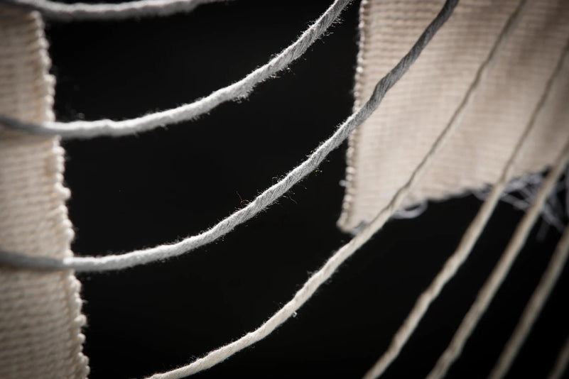 Gray Urania - Cotton Rope Wall Tapestry