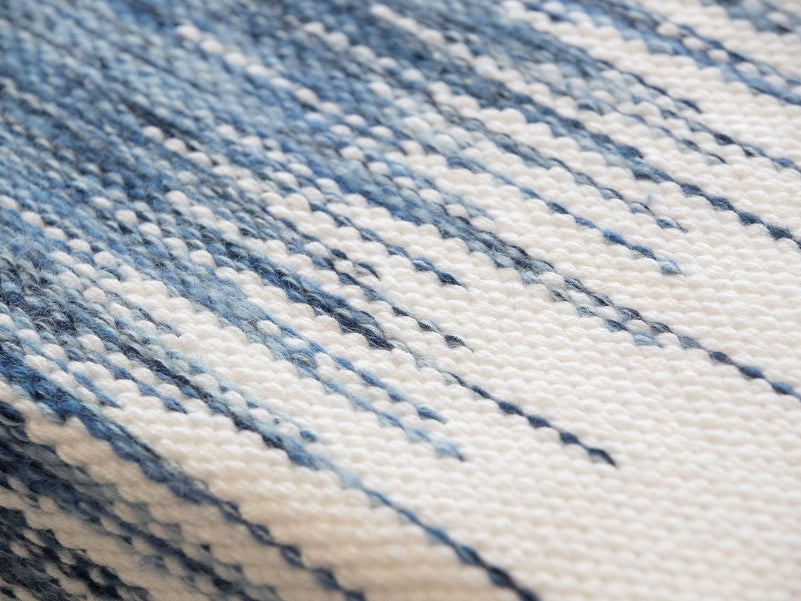 Cielo M - Bohemian Wall Art - Blue Woven Tapestry