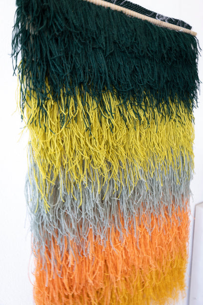 Calaia - Vibrant Elegance in Shaggy Wool Art