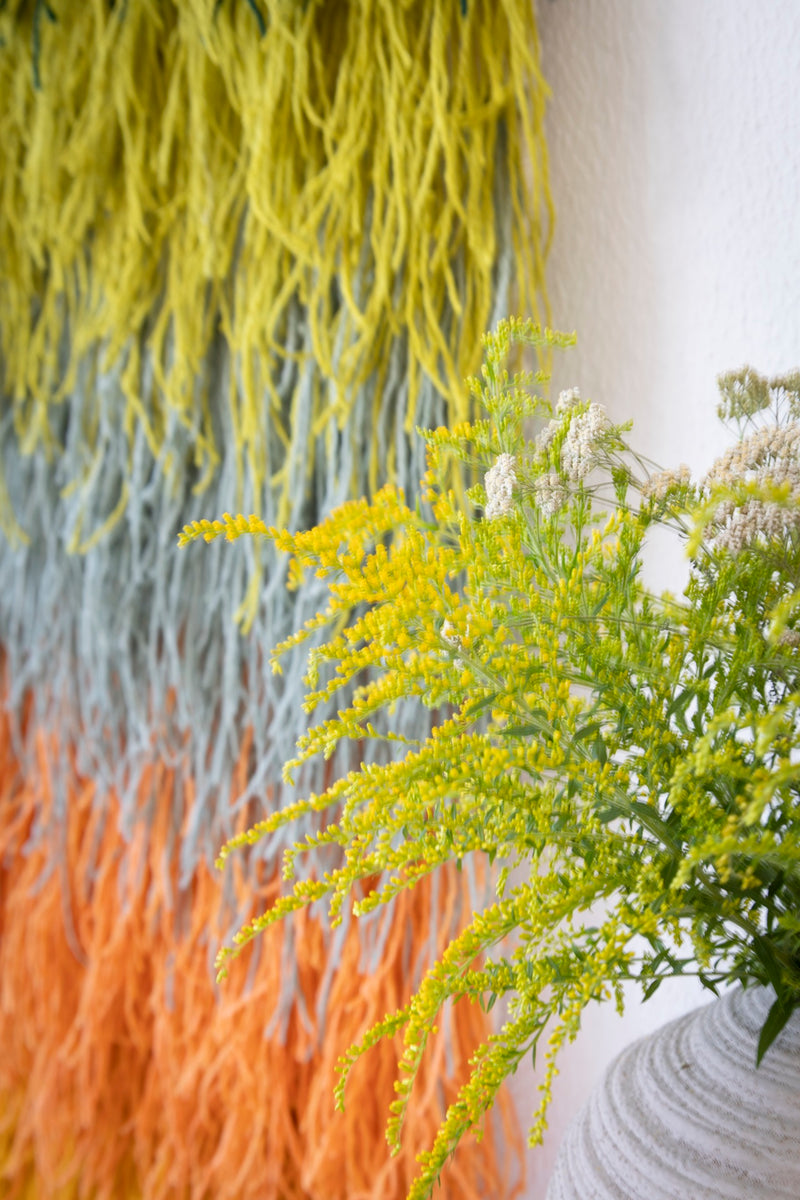 Calaia - Vibrant Elegance in Shaggy Wool Art