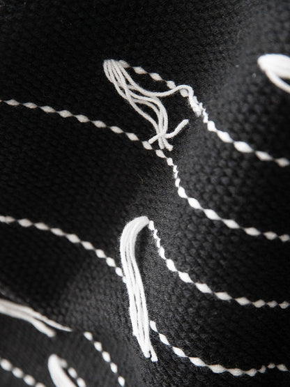 Black Denti di Leone - Dekoracyjny minimalistyczny gobelin