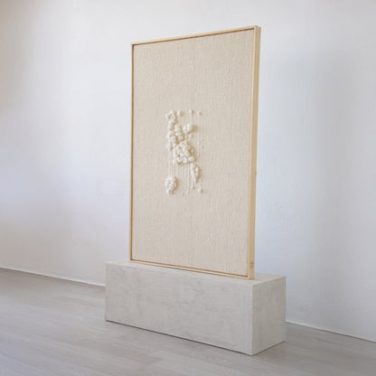 Klit - Framed Wall Tapestry – Natural Wool and Wood Art