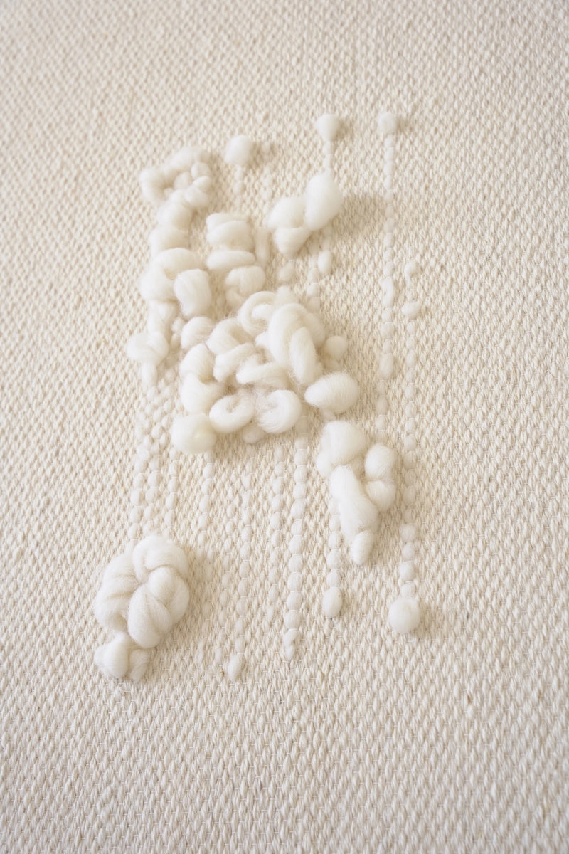 Klit - Framed Wall Tapestry – Natural Wool and Wood Art