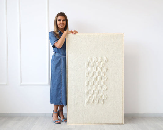 Tkany Obraz II - Ręcznie Tkany Gobelin w Ramie