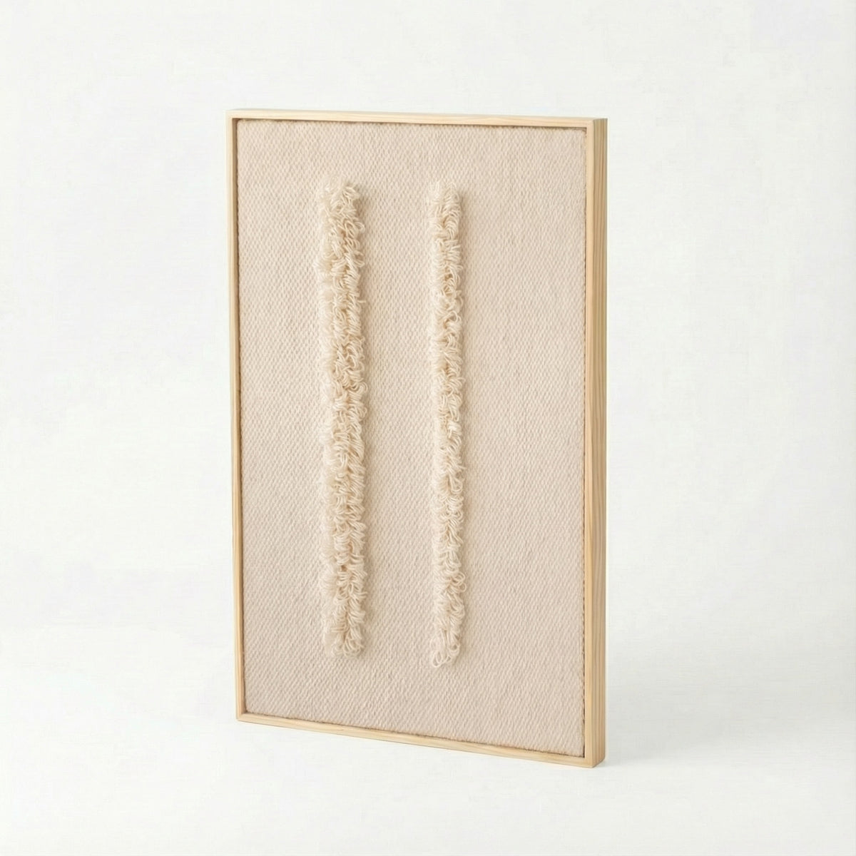 Framed 6 - Woven Loops - Wall Hanging