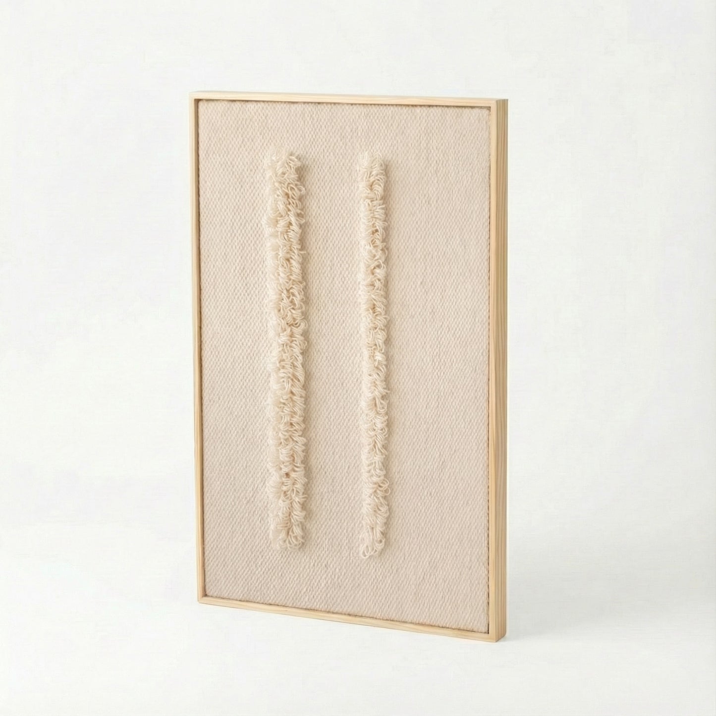 Framed 6 - Woven Loops - Wall Hanging