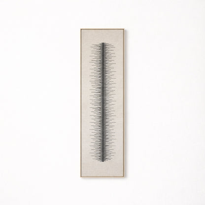 Linea - Tall Framed Wool Art