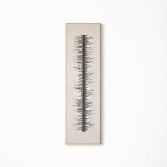 Linea - Tall Framed Wool Art