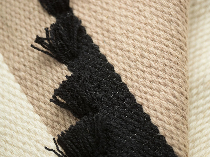 Auroa - Handwoven Geometric Wool Tapestry