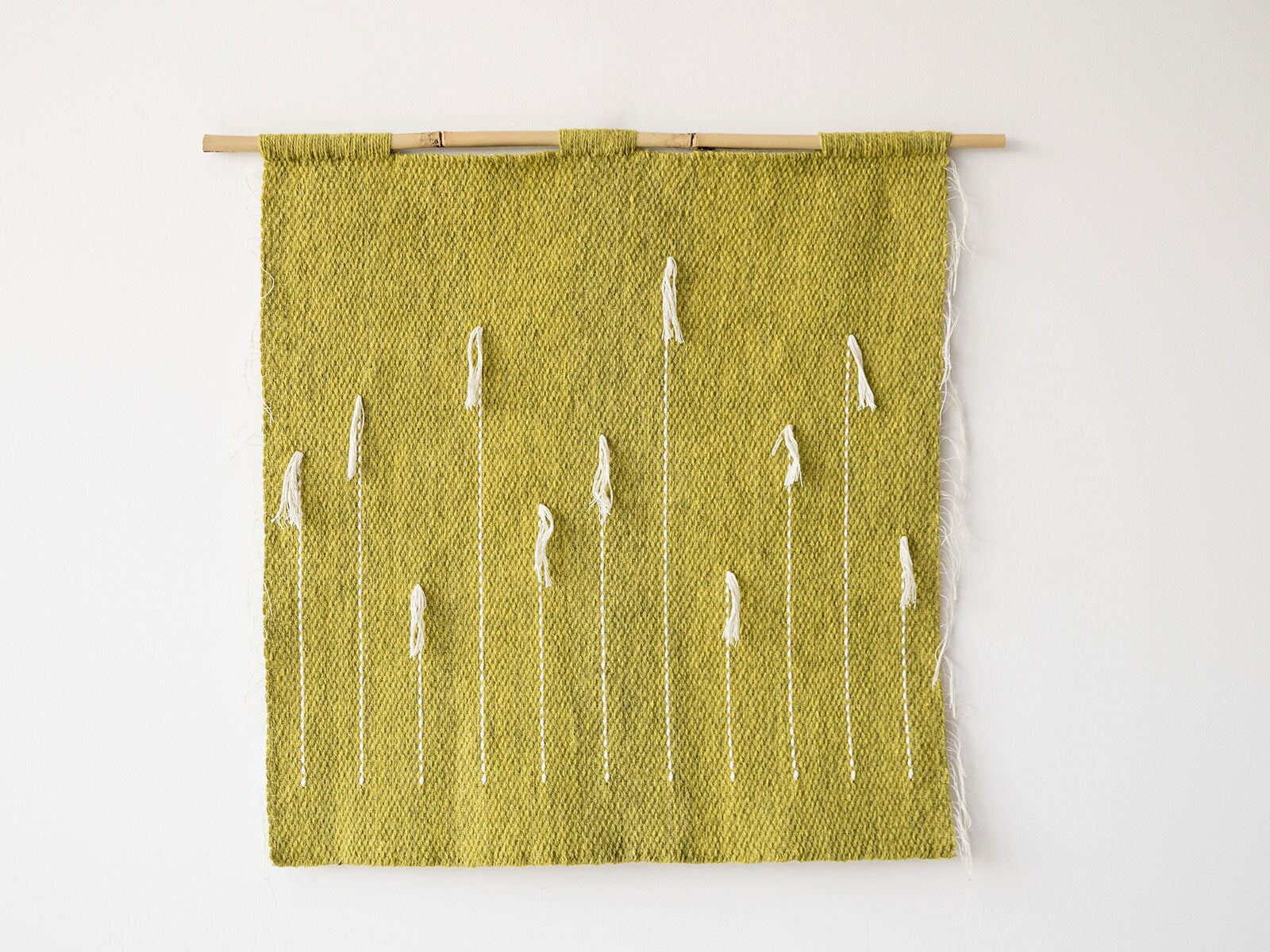 Denti Di Leone – Handwoven Green Wall Hanging