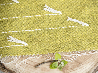 Denti Di Leone – Handwoven Green Wall Hanging