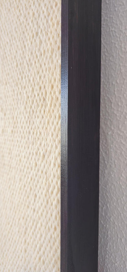 Framed II Black Pattern - Wool Tapestry