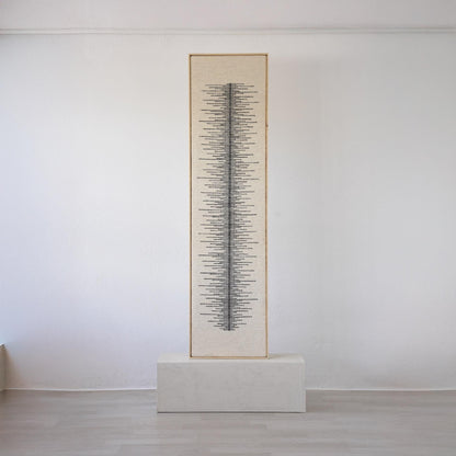 Linea - Tall Framed Wool Art