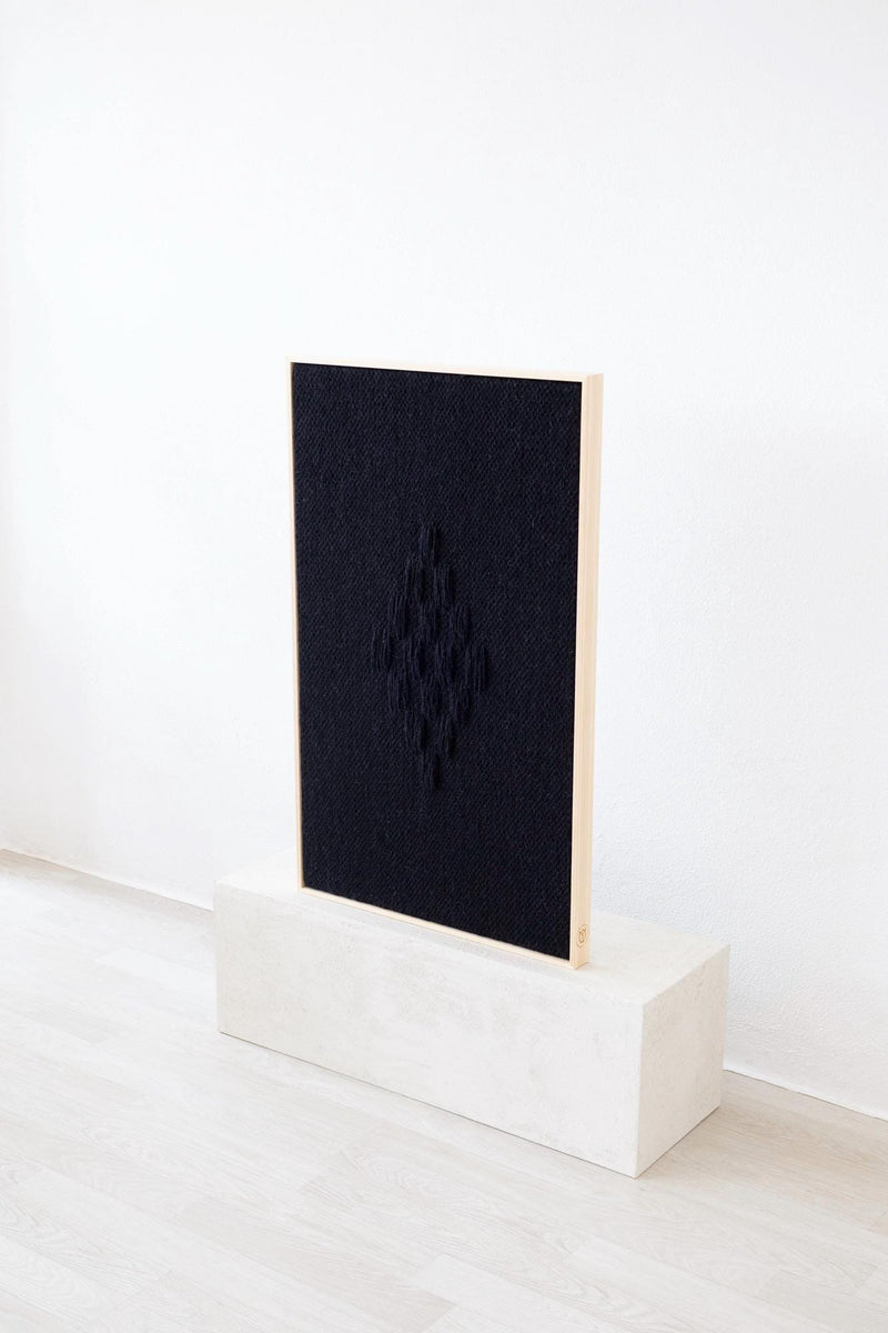 Framed VII Black - Woven Art