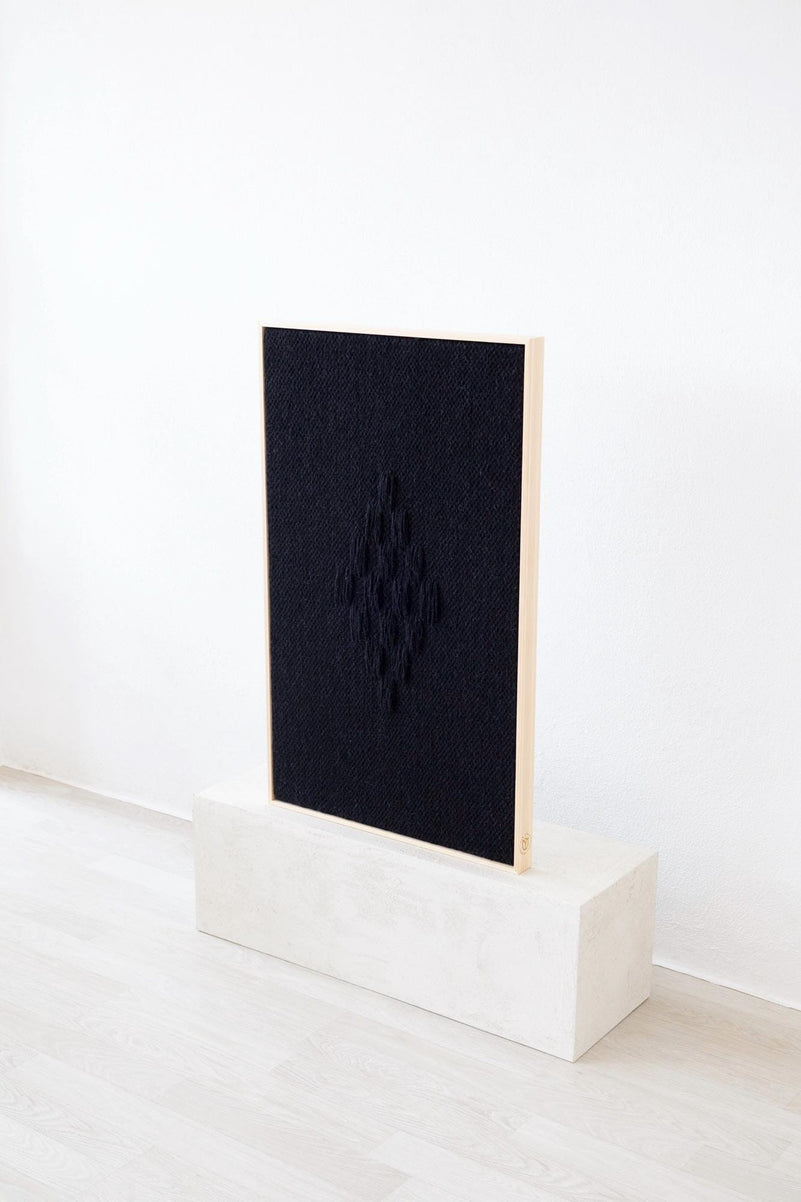 Framed VII Black - Woven Art