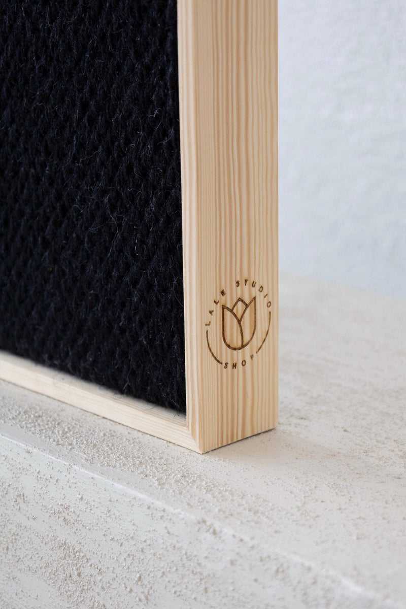 Framed VII Black - Woven Art