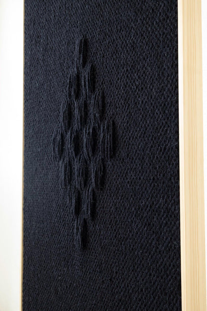 Framed VII Black - Woven Art