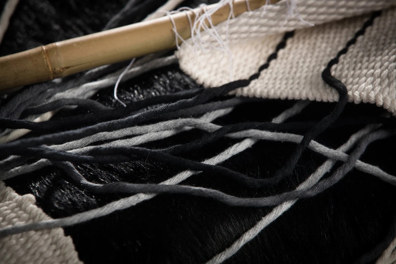 Gray Urania - Cotton Rope Wall Tapestry