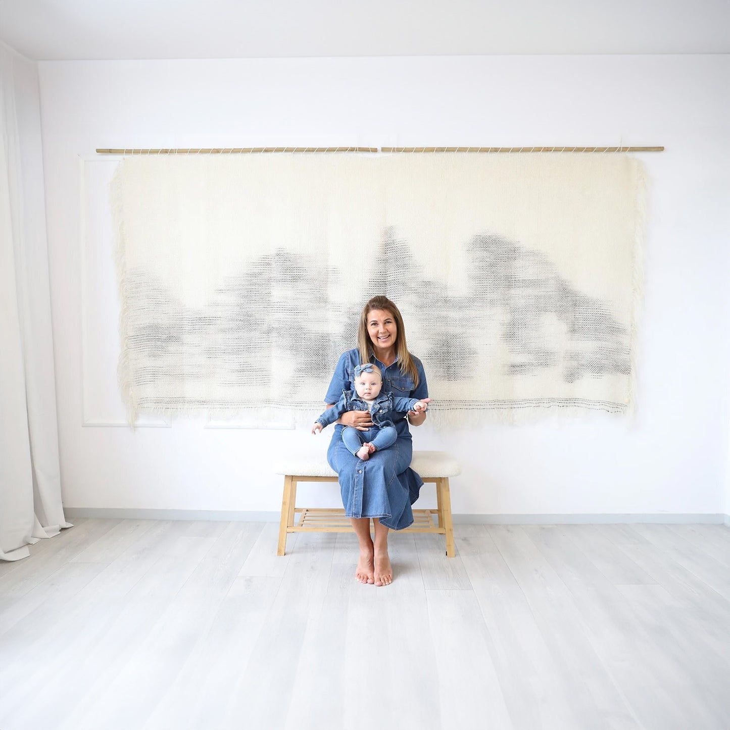 Gobelin barwiony zanurzeniowo - tkana dekoracja ścienna 