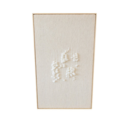 Klit - Framed Wall Tapestry – Natural Wool and Wood Art