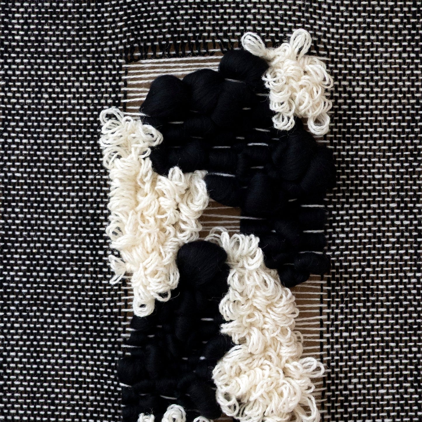 Velmono - Black Woven Wall Hanging